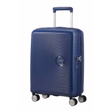 American Tourister Soundbox Mørk Blå Kabinekuffert med exp. 55 cm